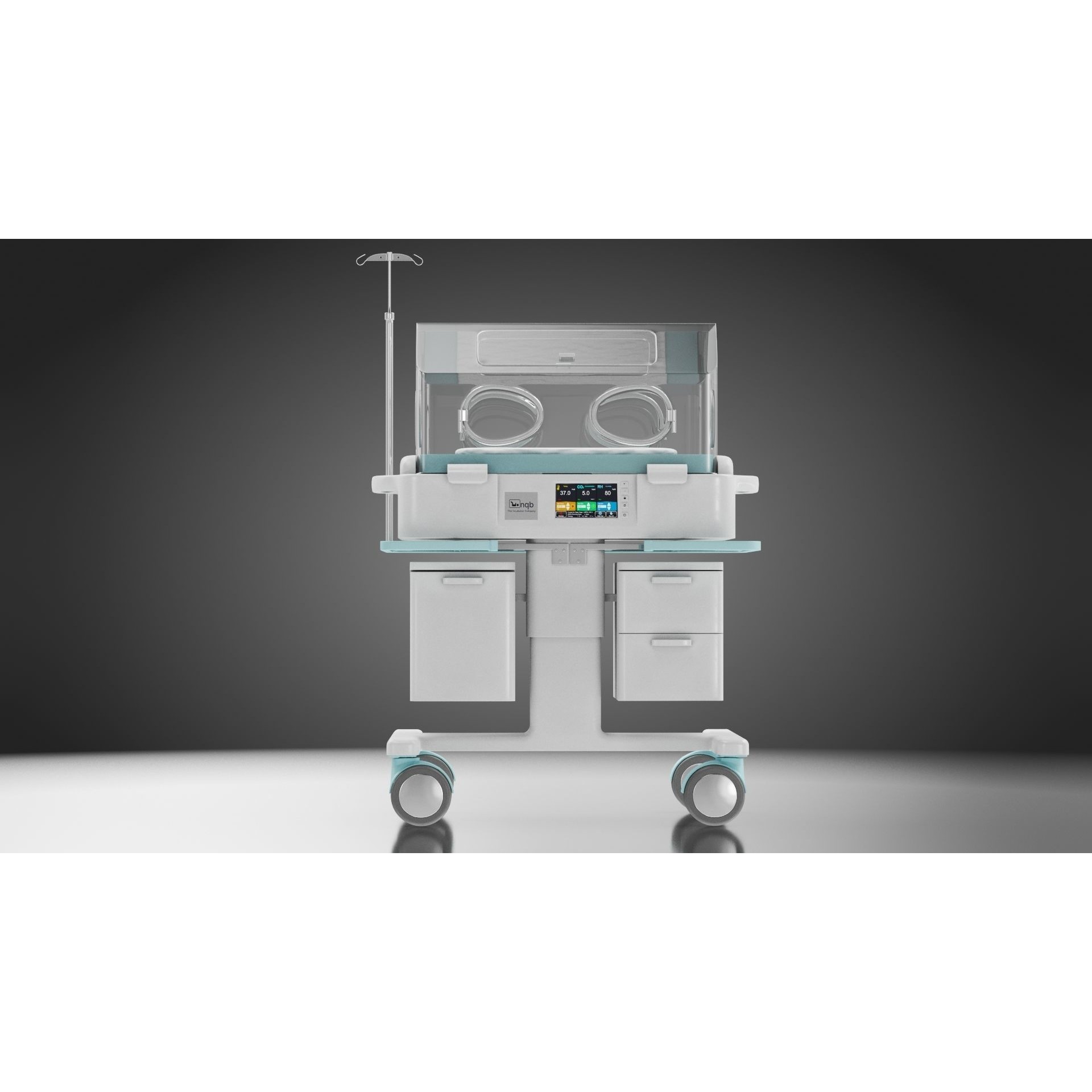 Baby Incubator - Low-Poly Game-Ready 3D Model - View 3