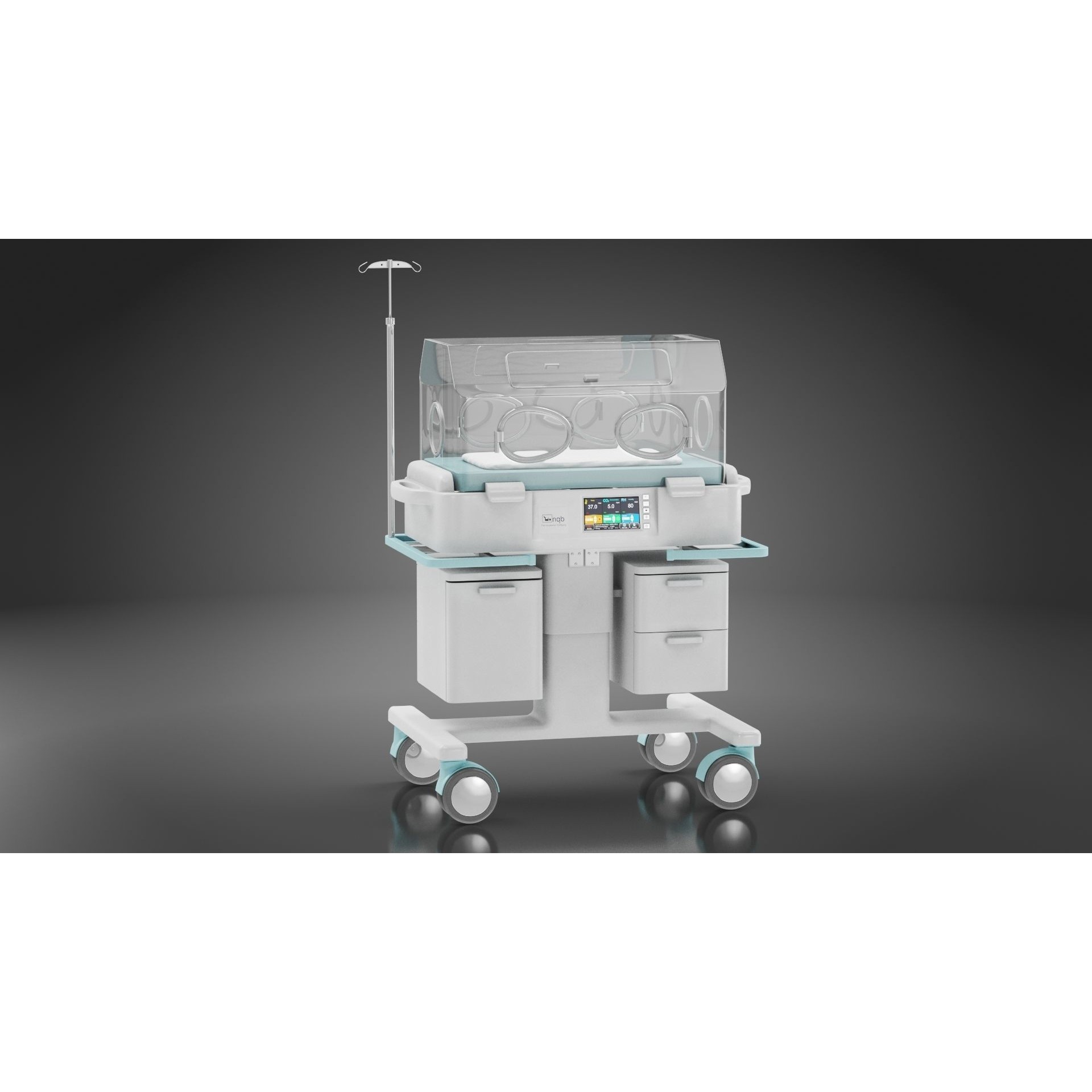 Baby Incubator - Low-Poly Game-Ready 3D Model - View 5