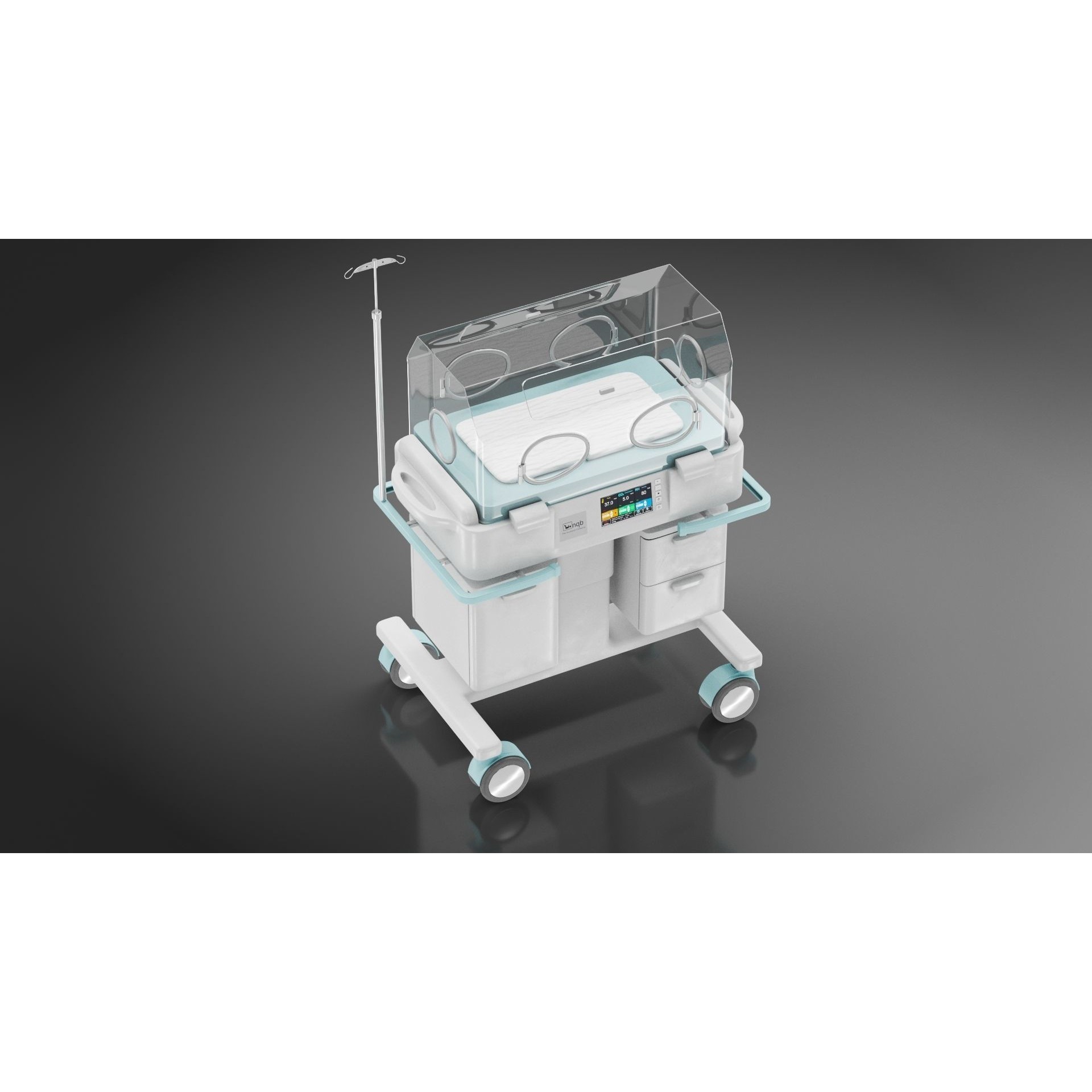 Baby Incubator - Low-Poly Game-Ready 3D Model - View 7
