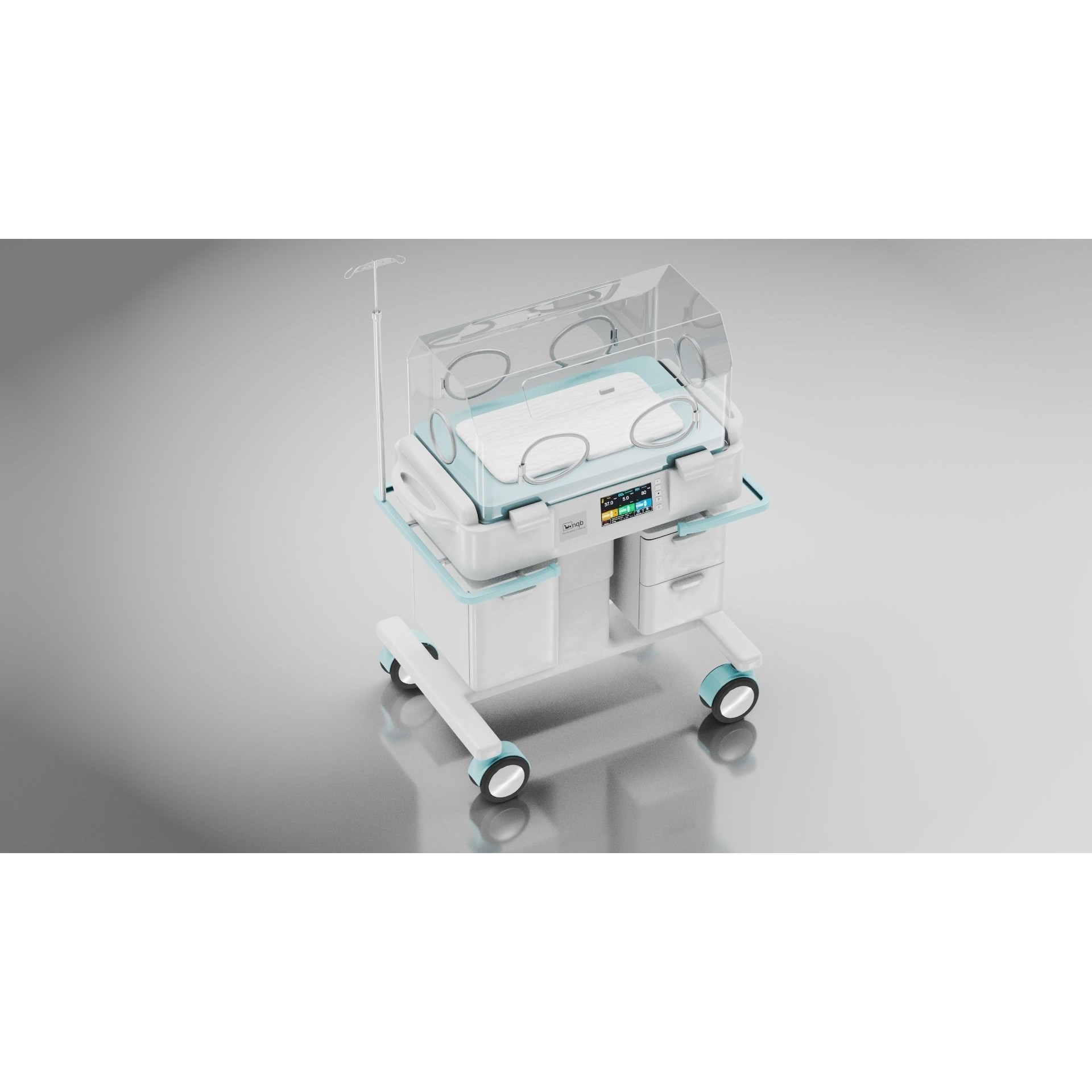 Baby Incubator - Low-Poly Game-Ready 3D Model - View 8