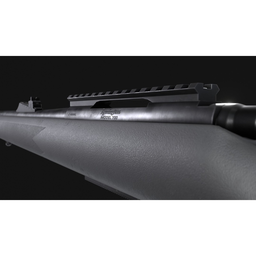 Remington Model 700 BDL 3D Model – Low Poly Game Asset, FBX, PBR - View 10
