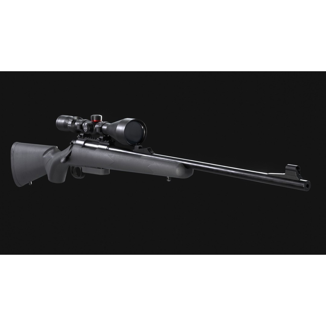 Remington Model 700 BDL 3D Model – Low Poly Game Asset, FBX, PBR - View 8