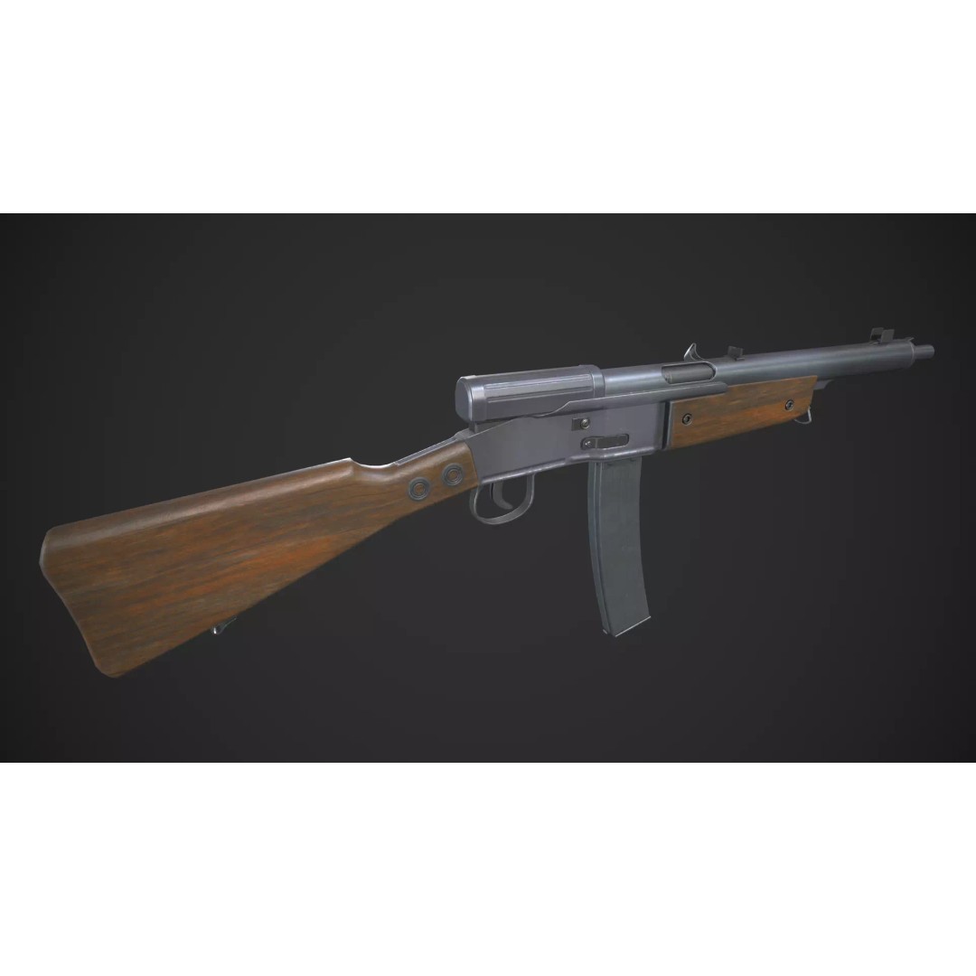 Volkssturmgewehr 3D Model – Low Poly Game-Ready Asset, FBX - View 2