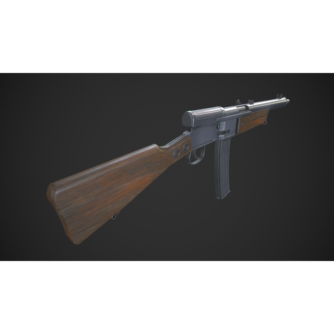 Volkssturmgewehr 3D Model – Low Poly Game-Ready Asset, FBX - View 6