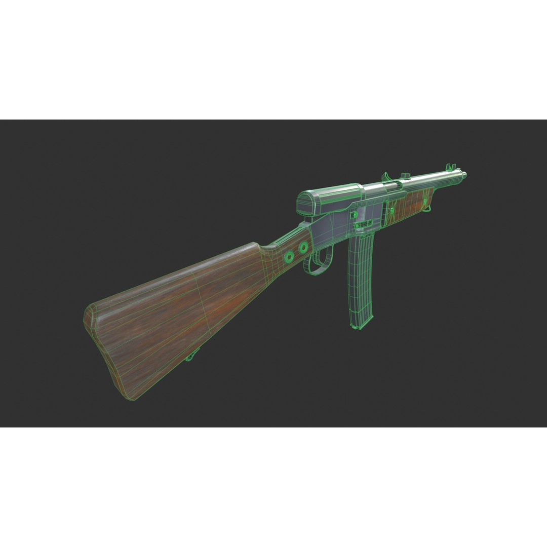 Volkssturmgewehr 3D Model – Low Poly Game-Ready Asset, FBX - View 7