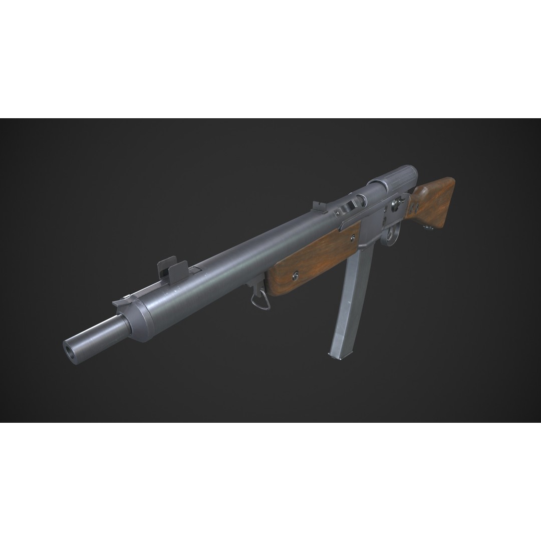 Volkssturmgewehr 3D Model – Low Poly Game-Ready Asset, FBX - View 8