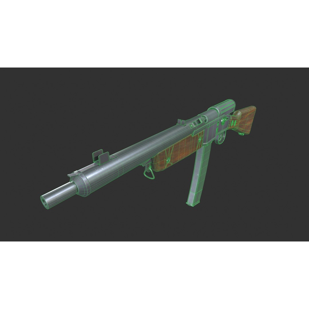 Volkssturmgewehr 3D Model – Low Poly Game-Ready Asset, FBX - View 9