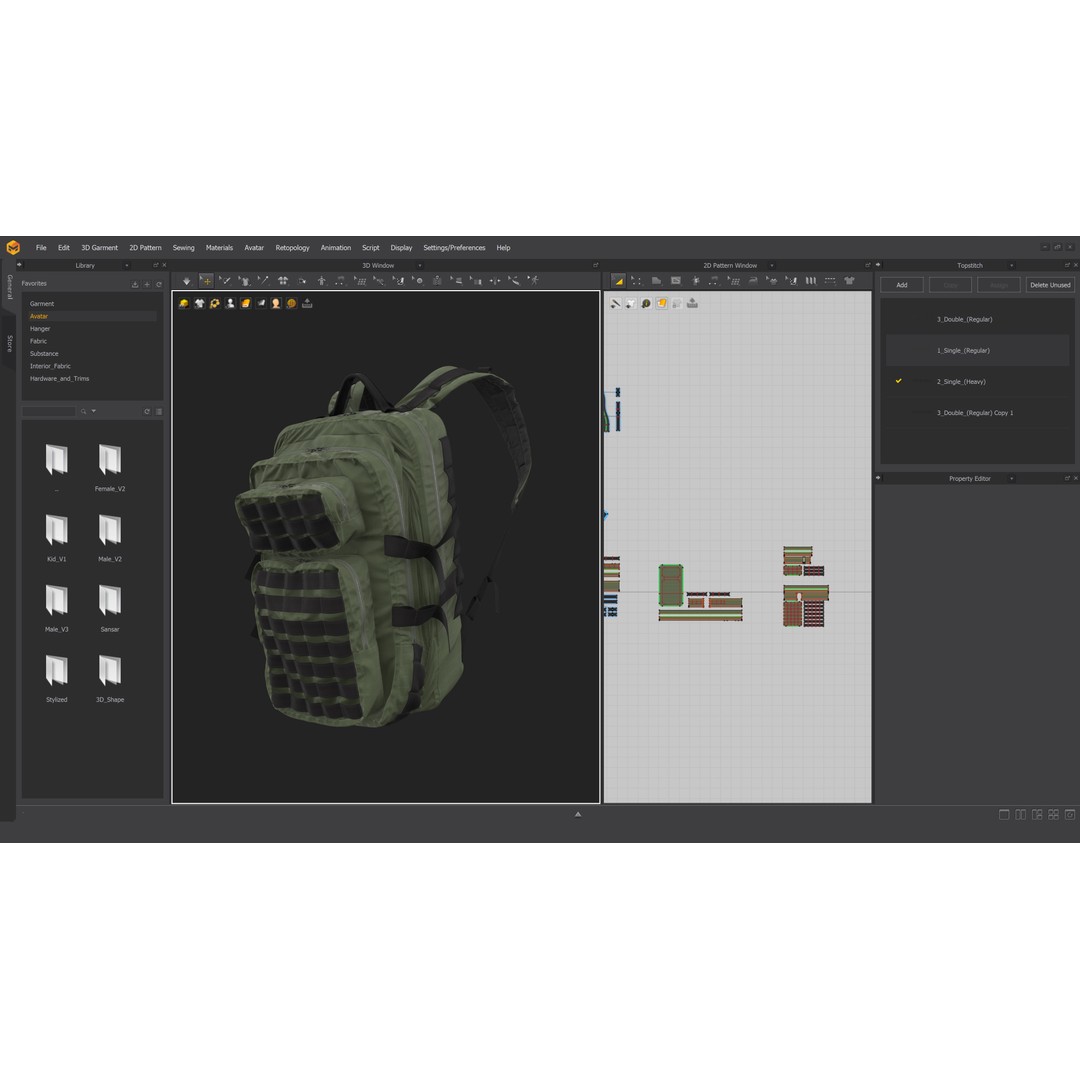 Military Backpack 3D Model – High Poly Tactical Asset, FBX, OBJ