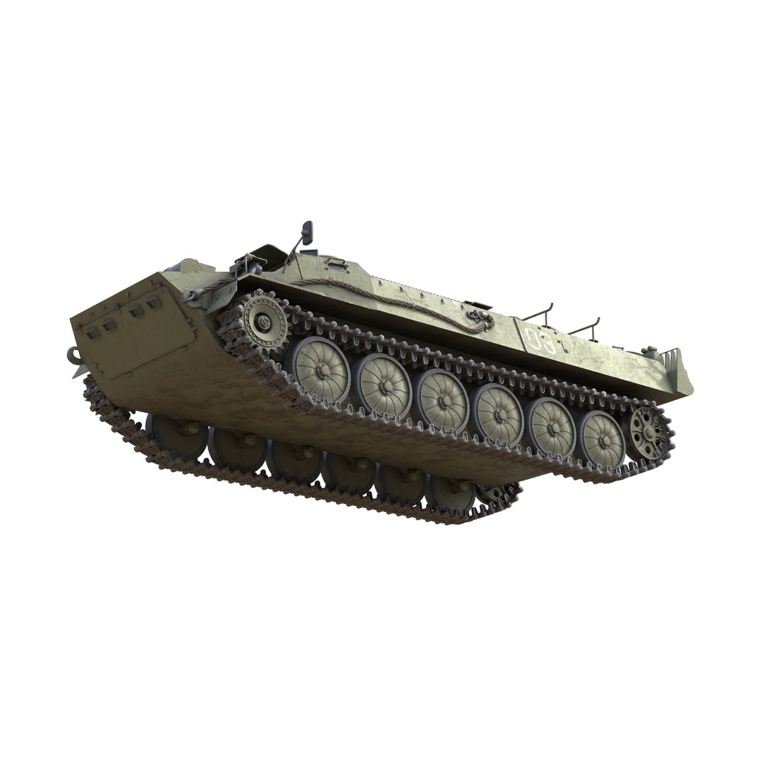 9K114 Shturm Saclos 3D Model – Low Poly Military Vehicle, FBX - View 11