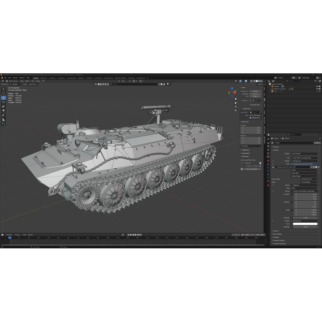 9K114 Shturm Saclos 3D Model – Low Poly Military Vehicle, FBX - View 12
