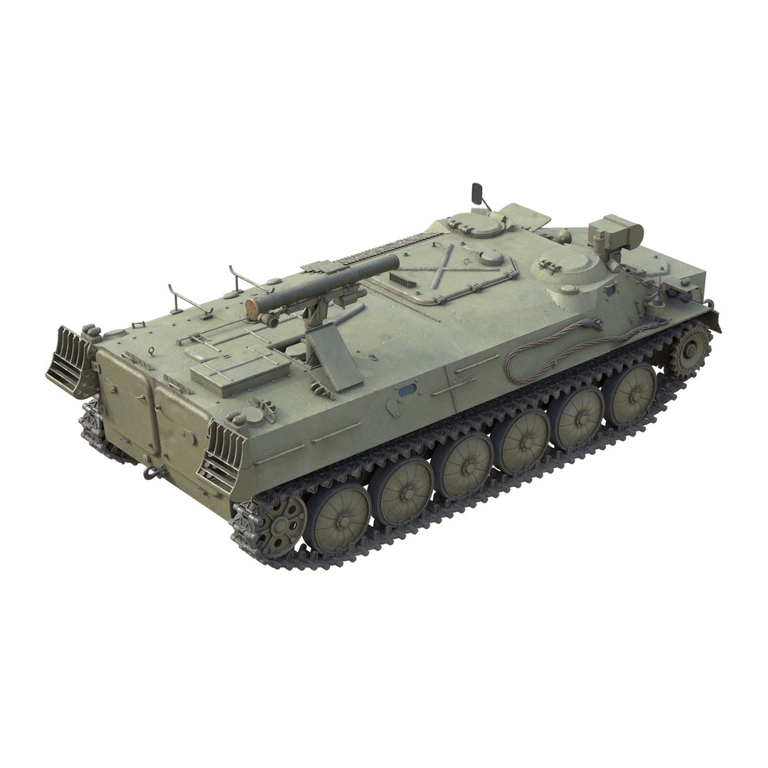 9K114 Shturm Saclos 3D Model – Low Poly Military Vehicle, FBX - View 6