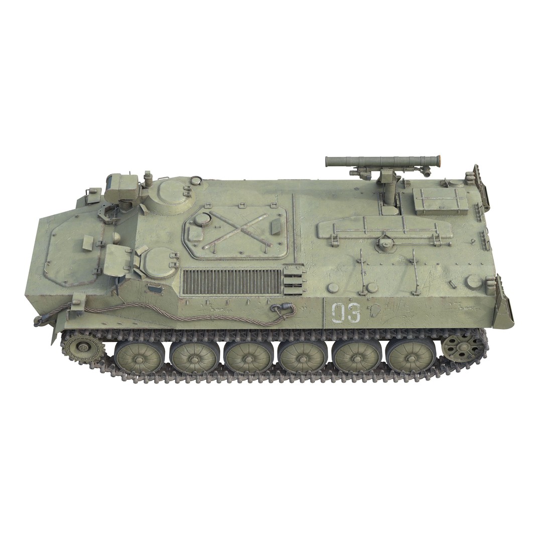 9K114 Shturm Saclos 3D Model – Low Poly Military Vehicle, FBX - View 7