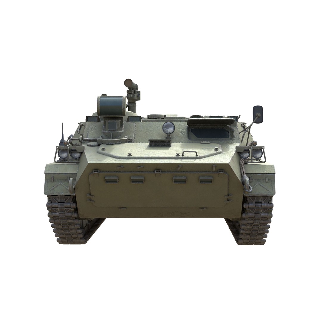9K114 Shturm Saclos 3D Model – Low Poly Military Vehicle, FBX - View 9