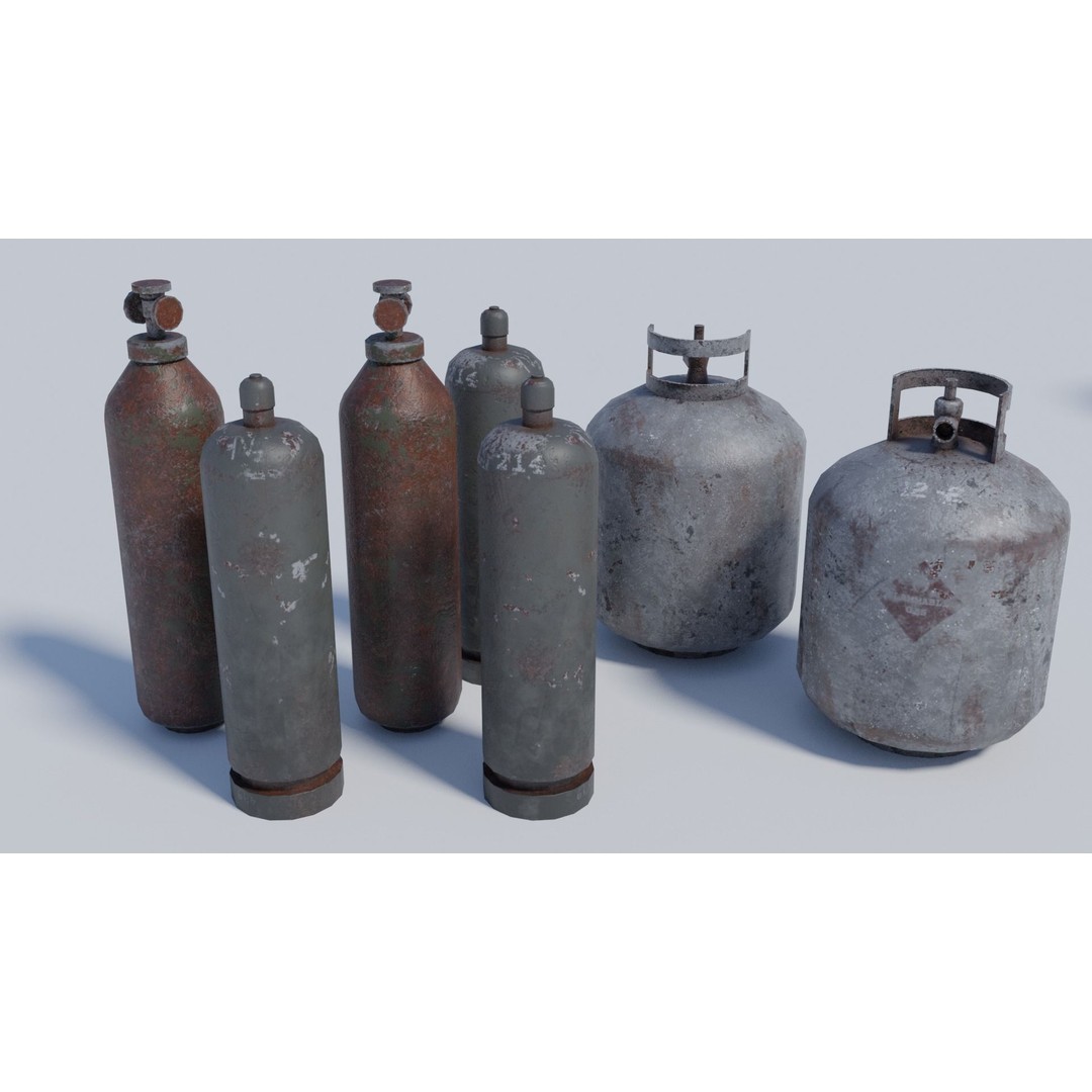 Military and Industrial Prop Pack 3D Model – Low Poly Game Ready Assets, FBX - View 11