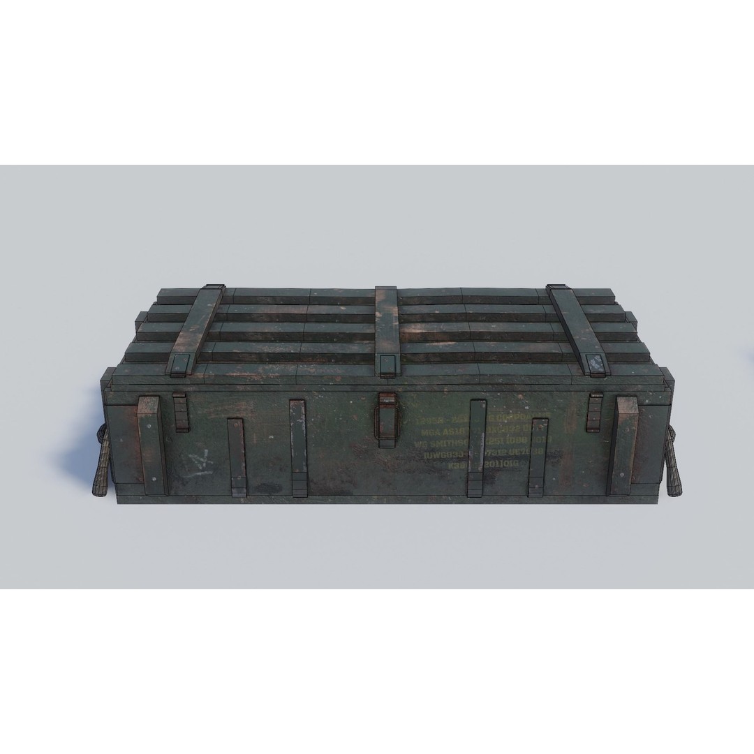 Military and Industrial Prop Pack 3D Model – Low Poly Game Ready Assets, FBX - View 15