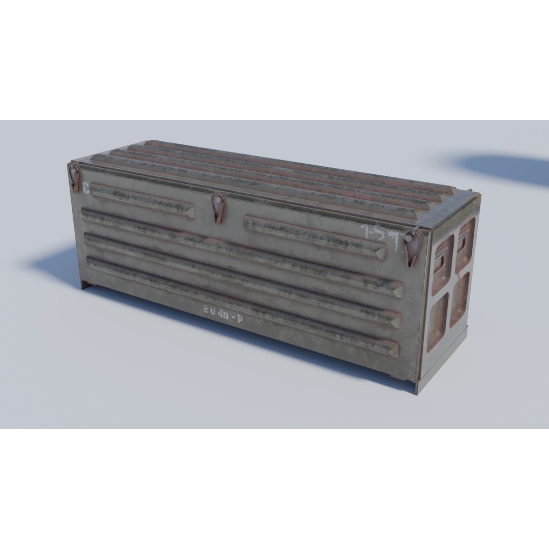 Military and Industrial Prop Pack 3D Model – Low Poly Game Ready Assets, FBX - View 6
