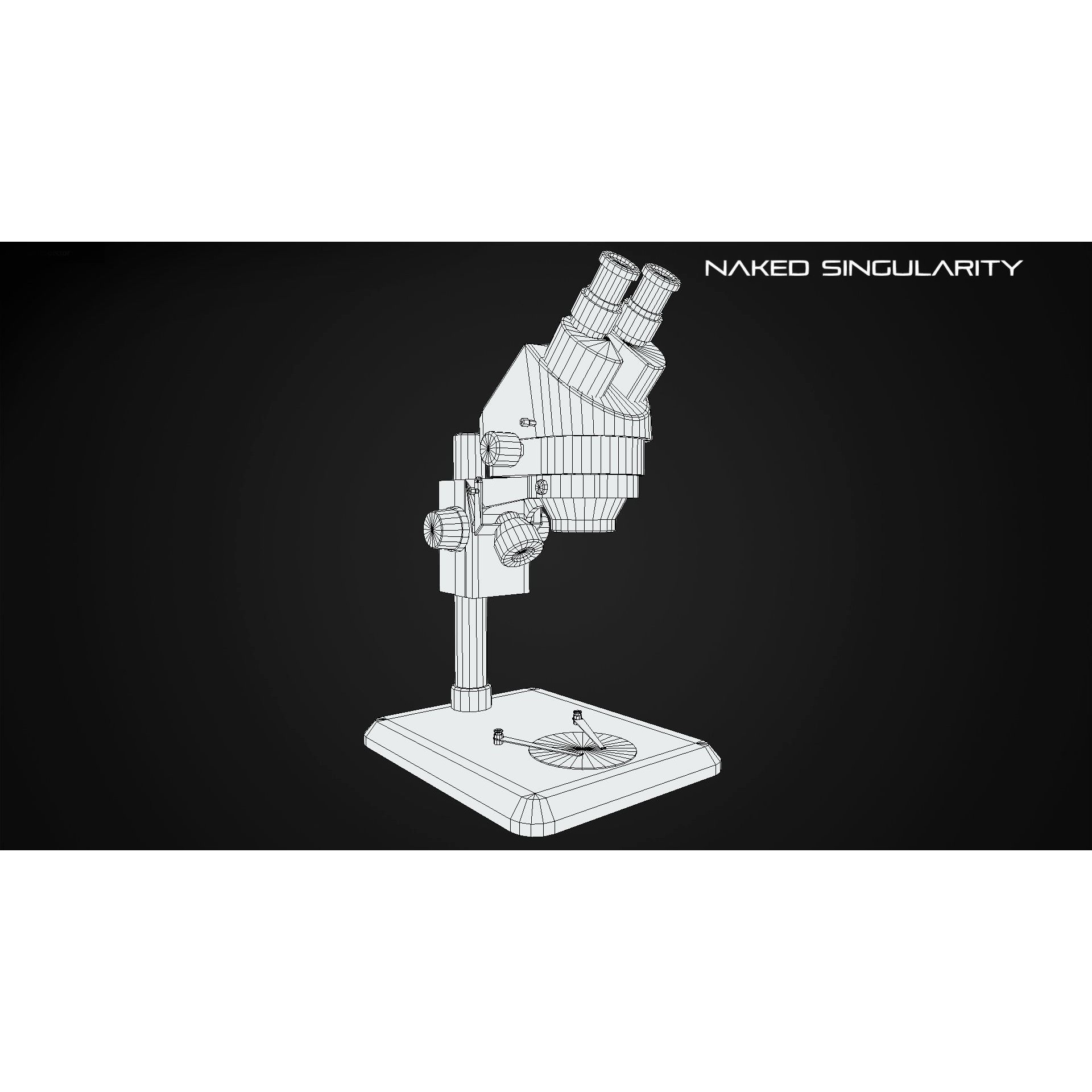Trinocular Microscope - Low-Poly Game-Ready 3D Model - View 12
