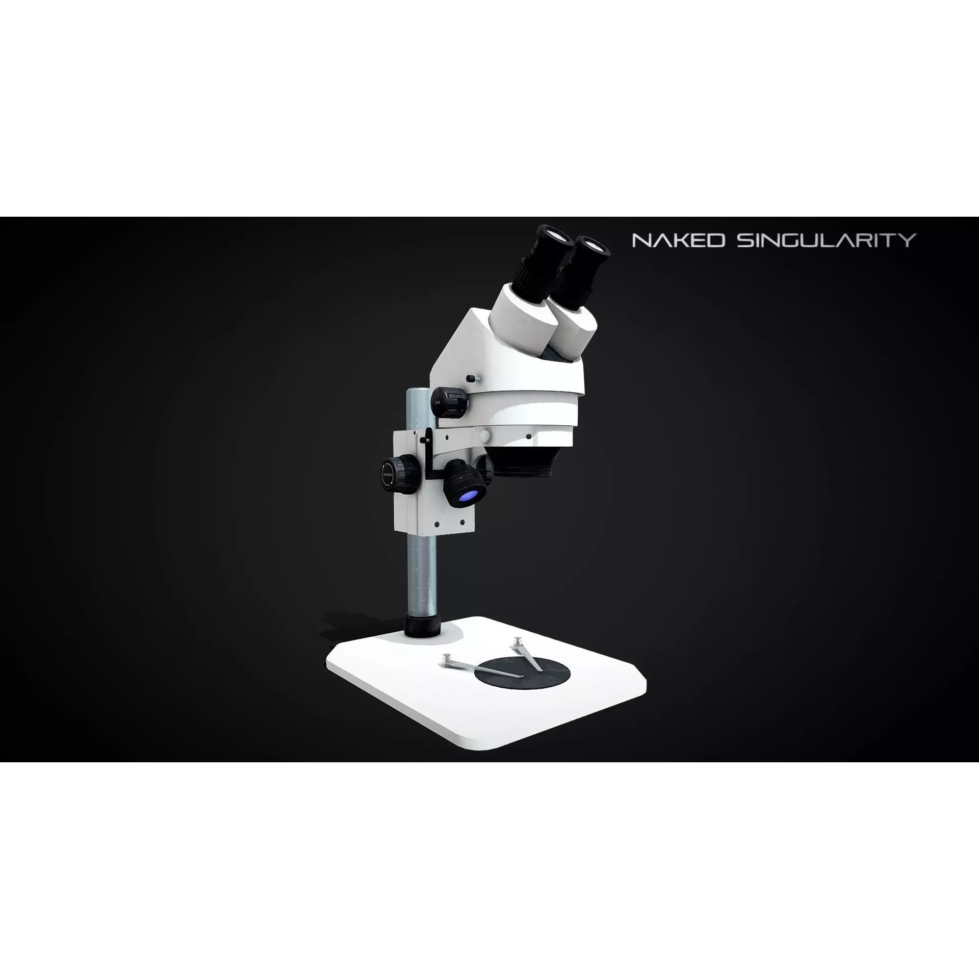 Trinocular Microscope - Low-Poly Game-Ready 3D Model - View 2