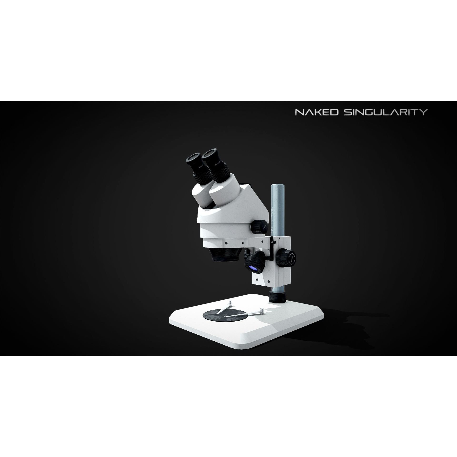 Trinocular Microscope - Low-Poly Game-Ready 3D Model - View 4