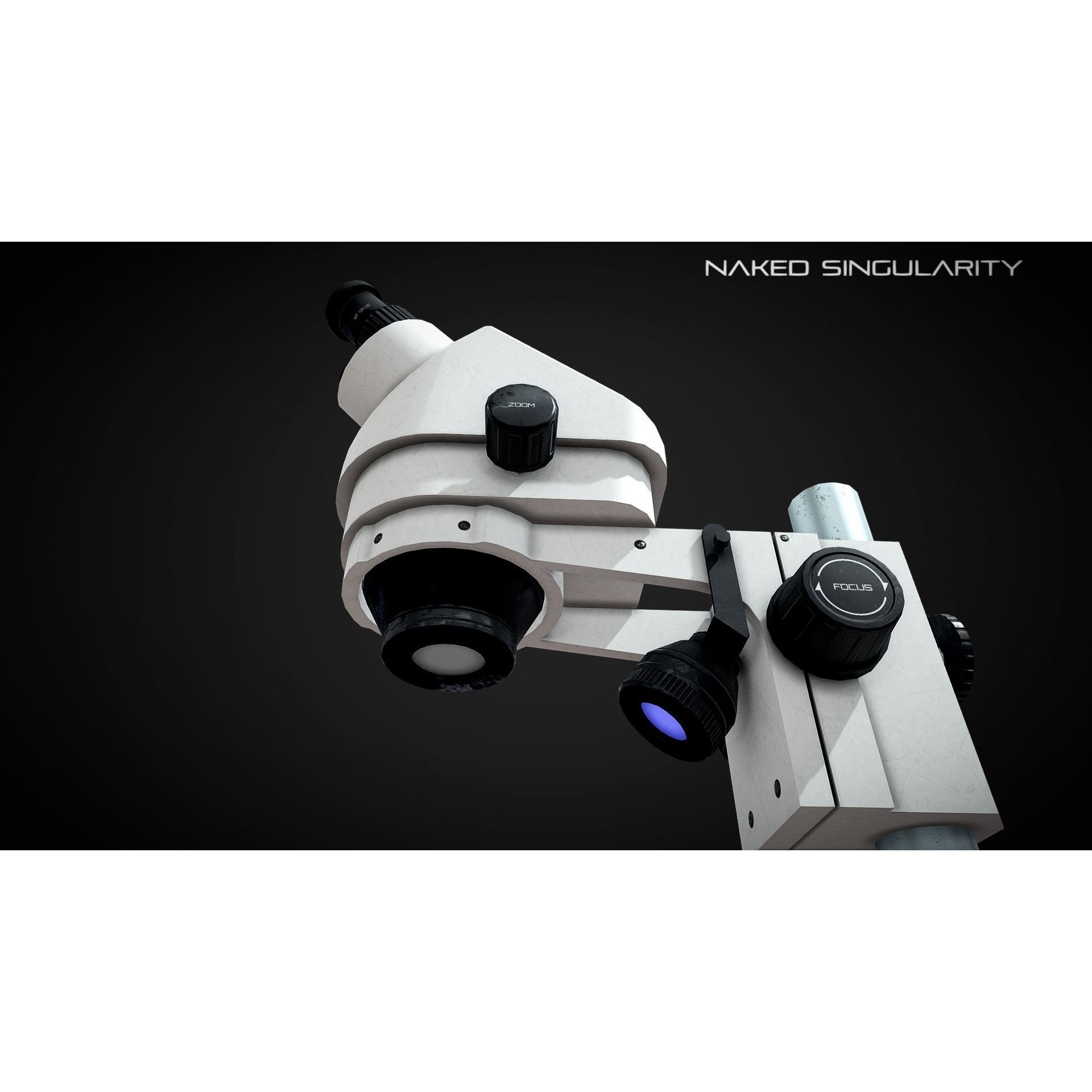 Trinocular Microscope - Low-Poly Game-Ready 3D Model - View 8