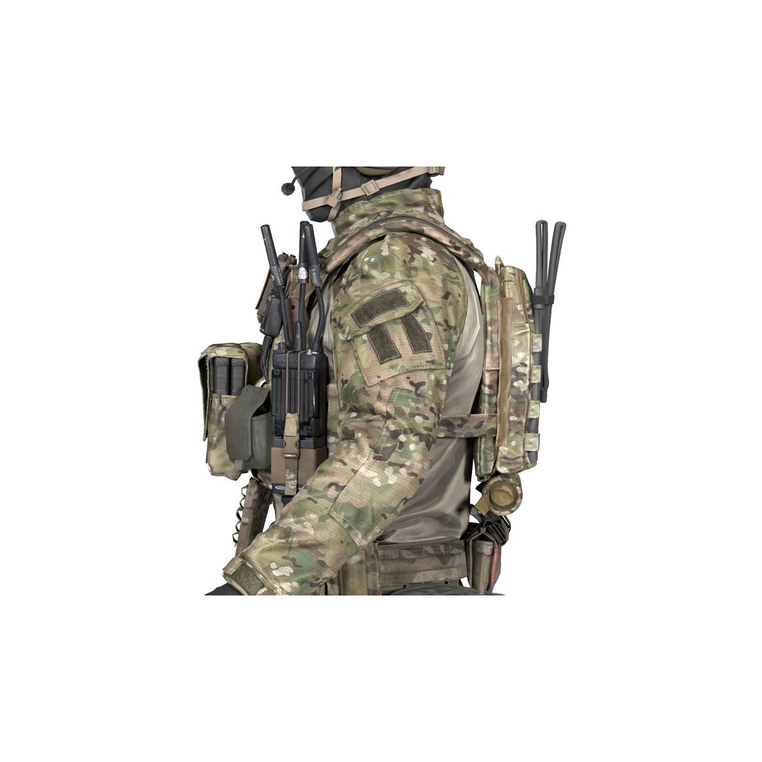 TBAS V5 Plate Carrier Vest 3D Model – Low Poly Game Ready PBR Asset - View 13