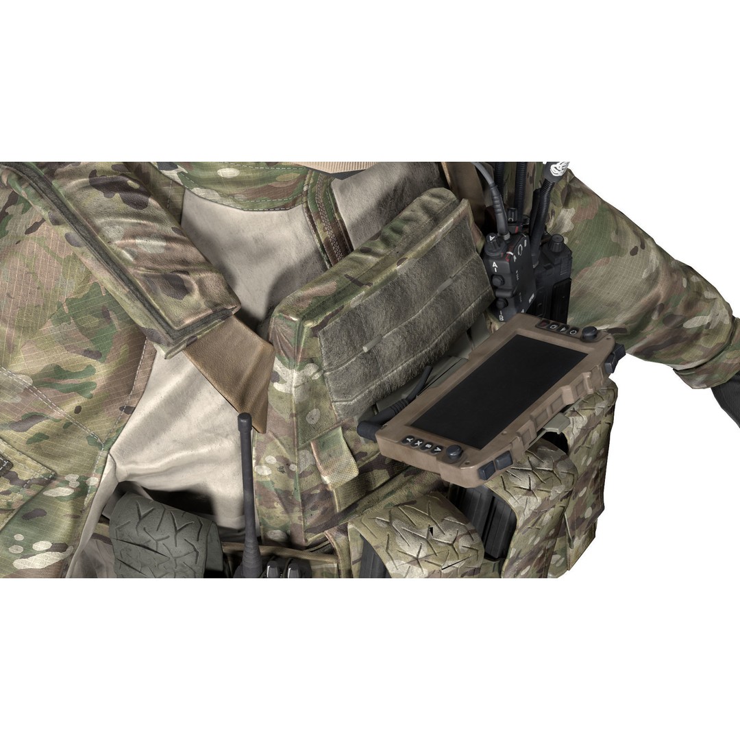 TBAS V5 Plate Carrier Vest 3D Model – Low Poly Game Ready PBR Asset - View 6