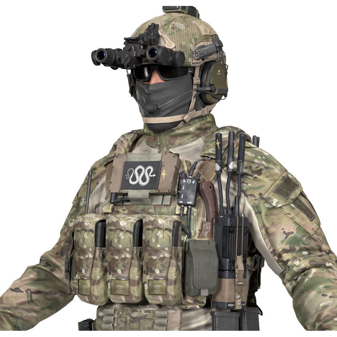 TBAS V5 Plate Carrier Vest 3D Model – Low Poly Game Ready PBR Asset - View 8