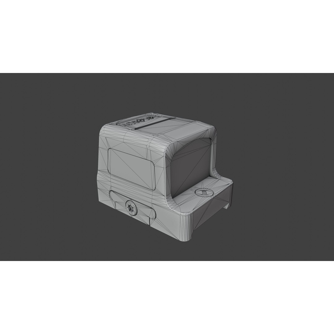 Holosun HE509T X2 3D Model – Low Poly Game Asset, FBX, PBR Textures - View 7