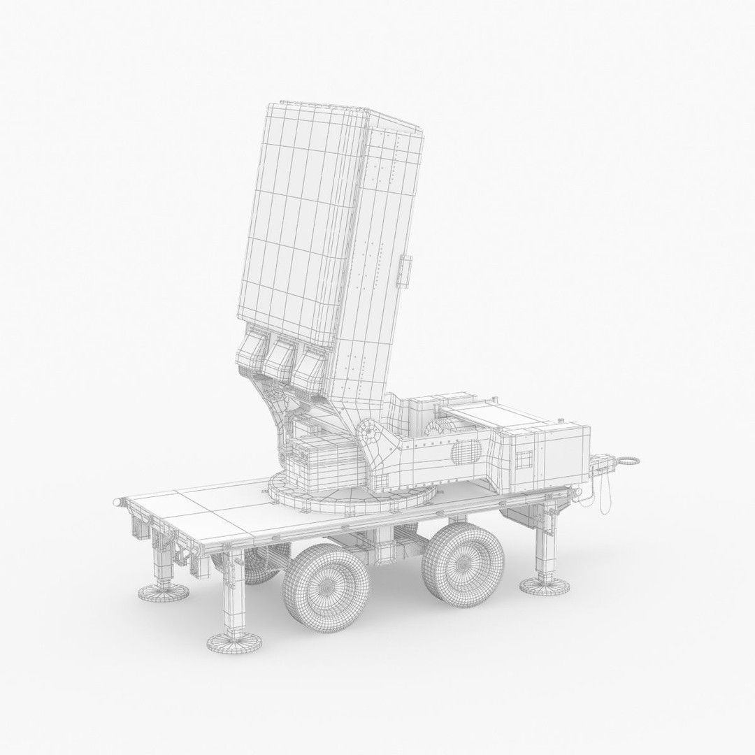 Leonidas High-Power Microwave System Radar 3D Model – PBR Game Asset, FBX, OBJ