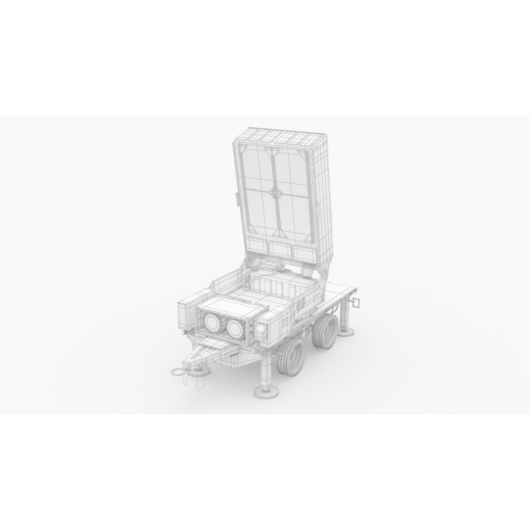 Leonidas High-Power Microwave System Radar 3D Model – PBR Game Asset, FBX, OBJ - View 11