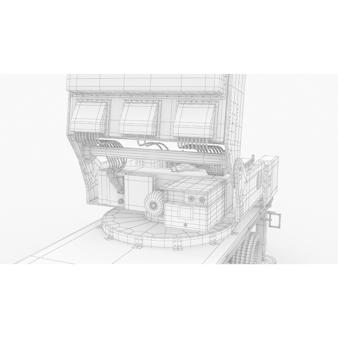 Leonidas High-Power Microwave System Radar 3D Model – PBR Game Asset, FBX, OBJ - View 13