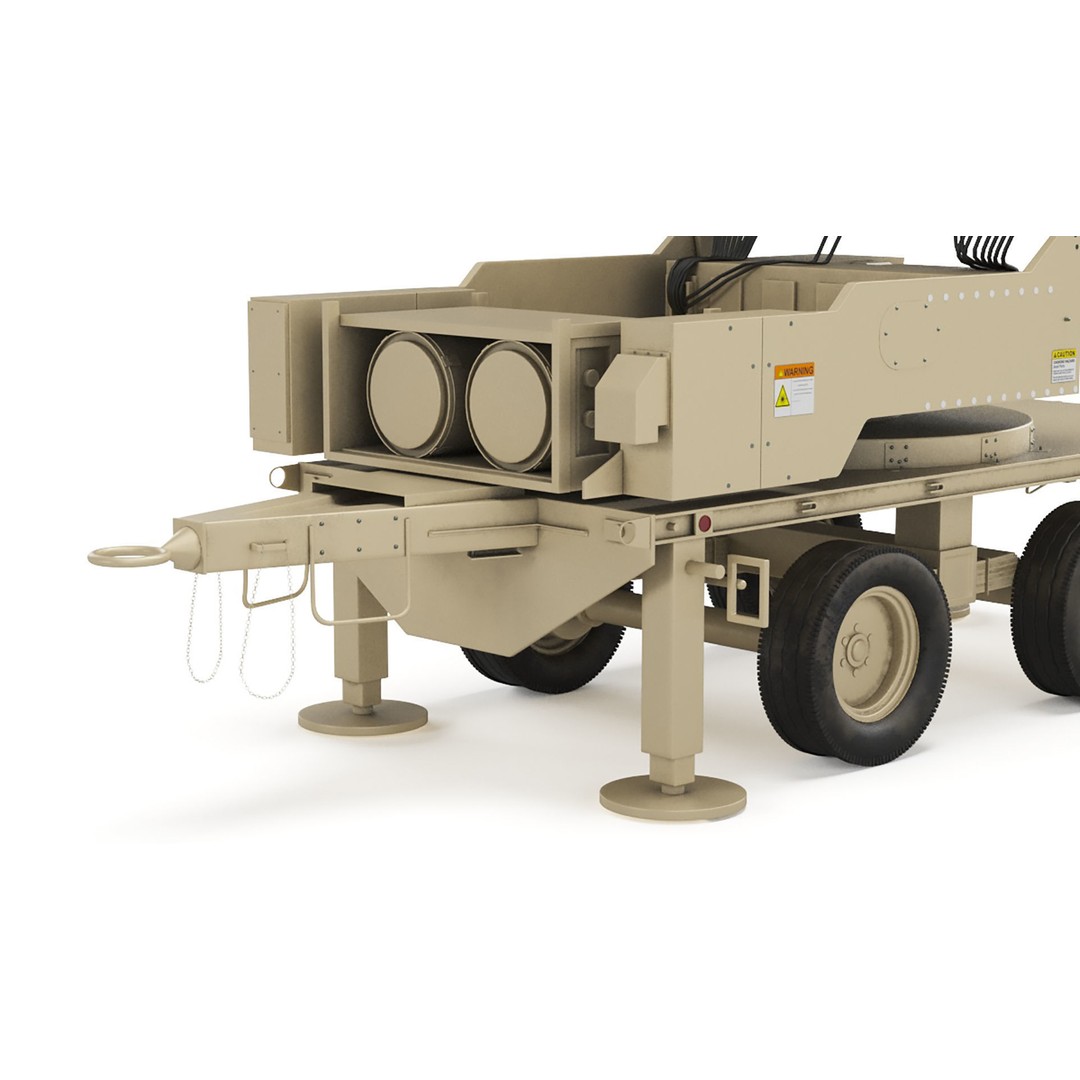 Leonidas High-Power Microwave System Radar 3D Model – PBR Game Asset, FBX, OBJ - View 17
