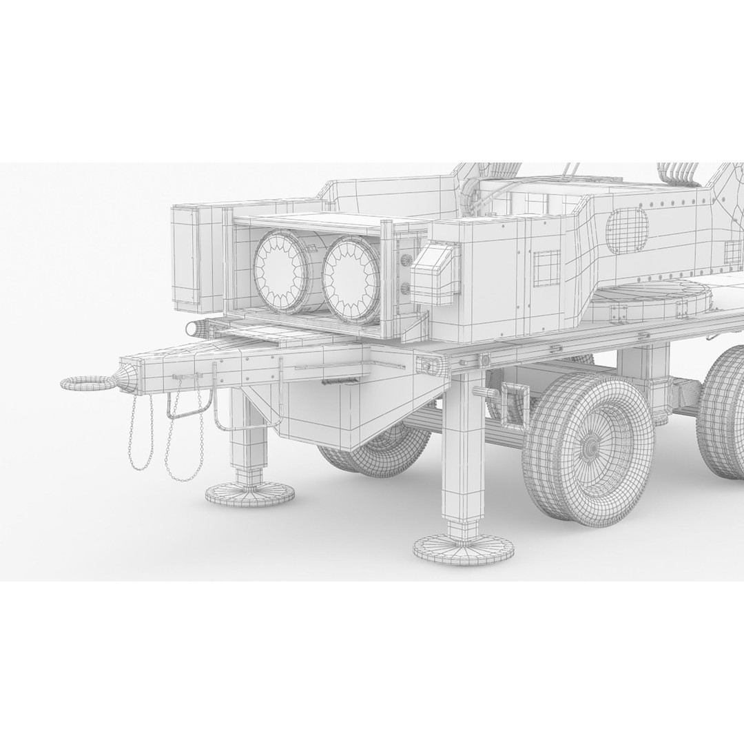 Leonidas High-Power Microwave System Radar 3D Model – PBR Game Asset, FBX, OBJ - View 18