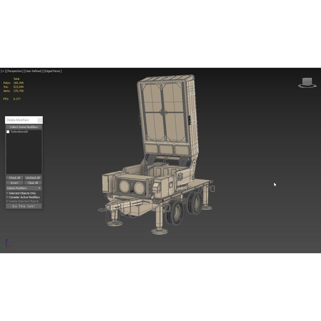 Leonidas High-Power Microwave System Radar 3D Model – PBR Game Asset, FBX, OBJ - View 5