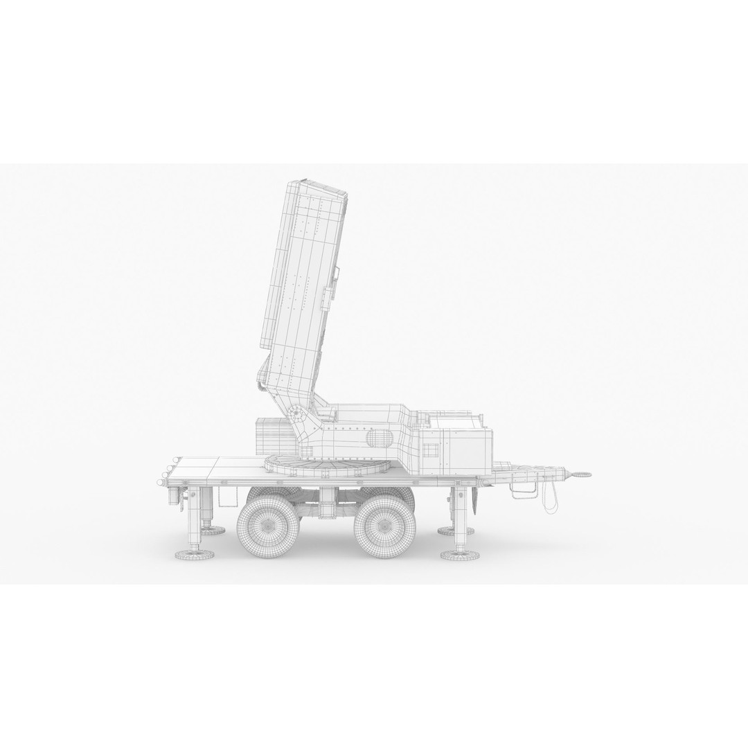 Leonidas High-Power Microwave System Radar 3D Model – PBR Game Asset, FBX, OBJ - View 9