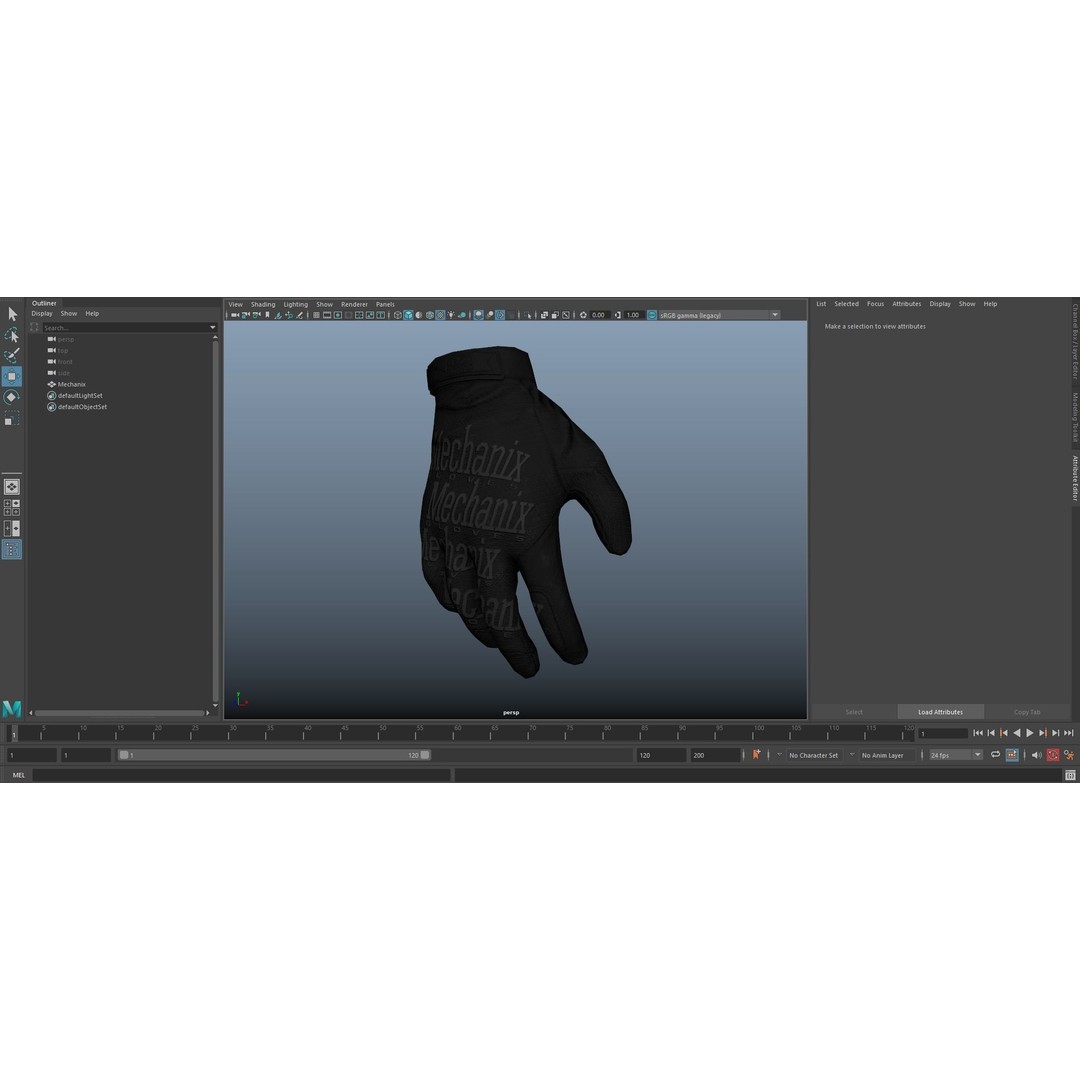 Military Mechanix Gloves 3D Model – Low Poly Game Ready Asset, FBX, OBJ