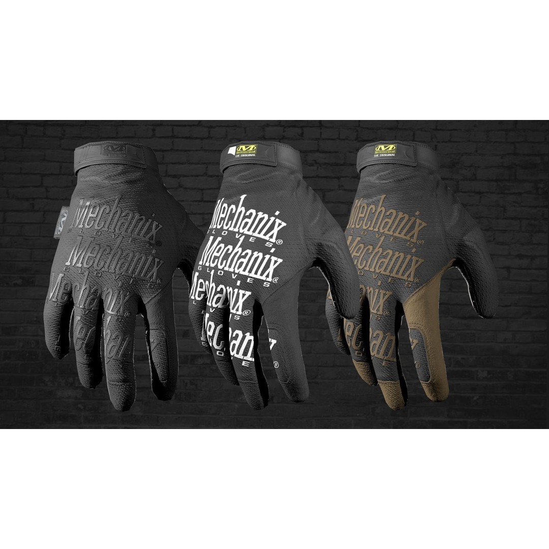 Military Mechanix Gloves 3D Model – Low Poly Game Ready Asset, FBX, OBJ - View 7