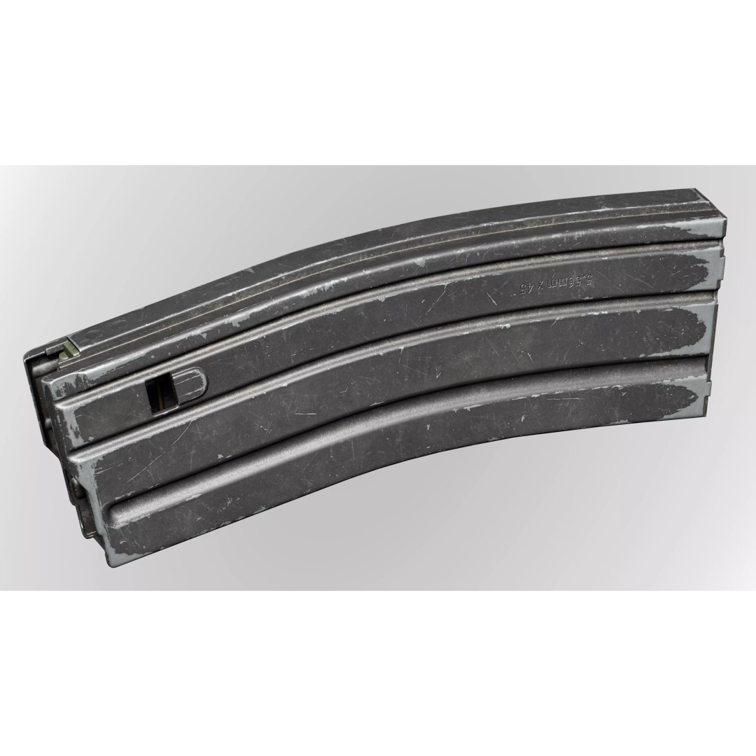 AR15 M4A1 Modular Magazine 3D Model – Low Poly Game Asset, FBX - View 13