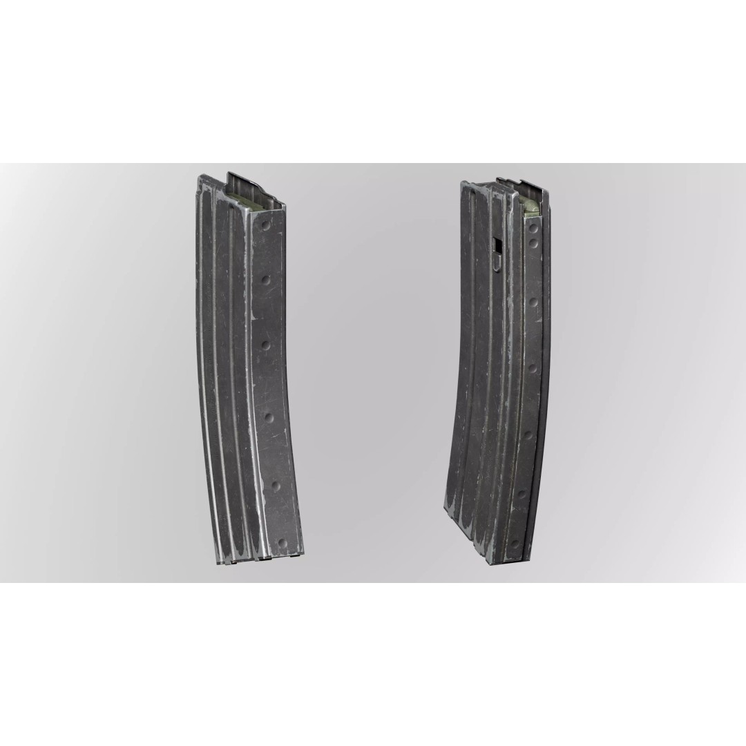 AR15 M4A1 Modular Magazine 3D Model – Low Poly Game Asset, FBX - View 18