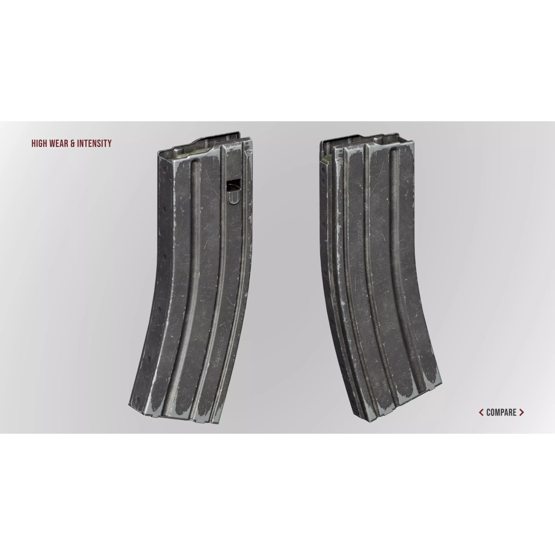 AR15 M4A1 Modular Magazine 3D Model – Low Poly Game Asset, FBX - View 25