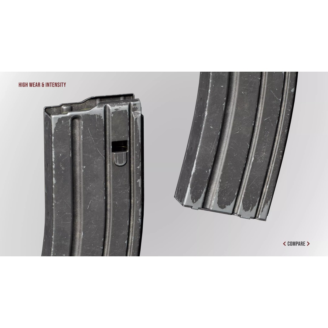 AR15 M4A1 Modular Magazine 3D Model – Low Poly Game Asset, FBX - View 34