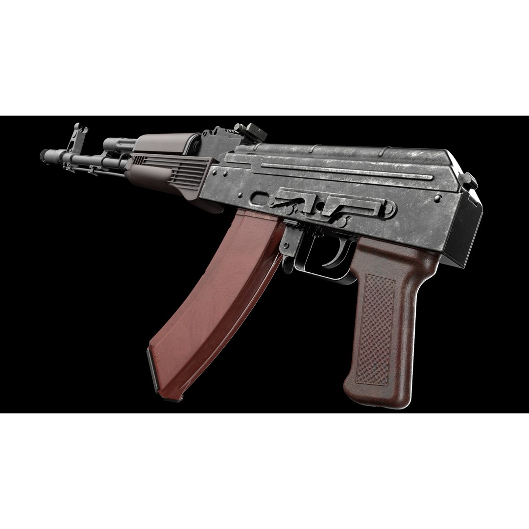 AK-74 Late 3D Model – Low Poly Game Ready Assault Rifle, FBX - View 13