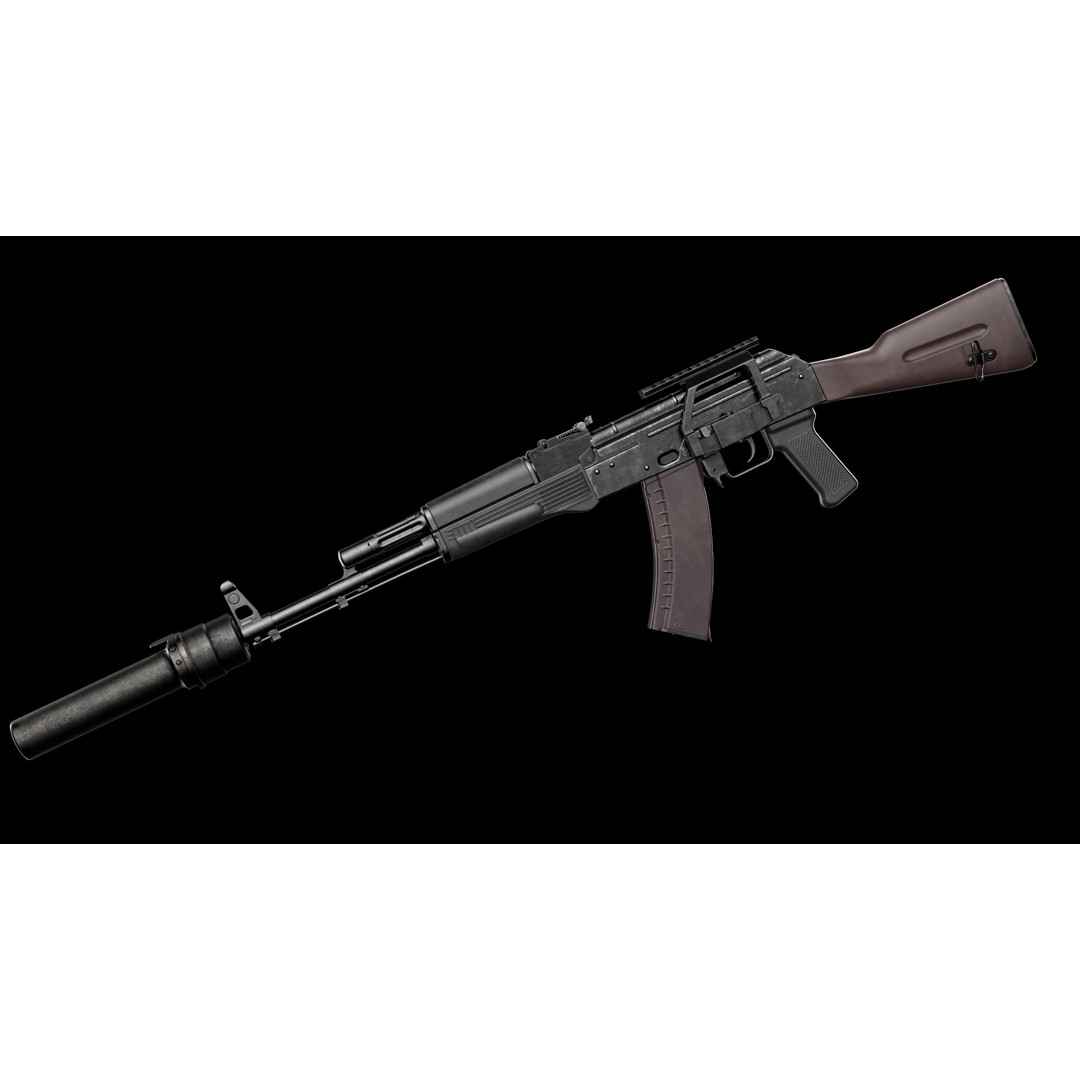 AK-74 Late 3D Model – Low Poly Game Ready Assault Rifle, FBX - View 18