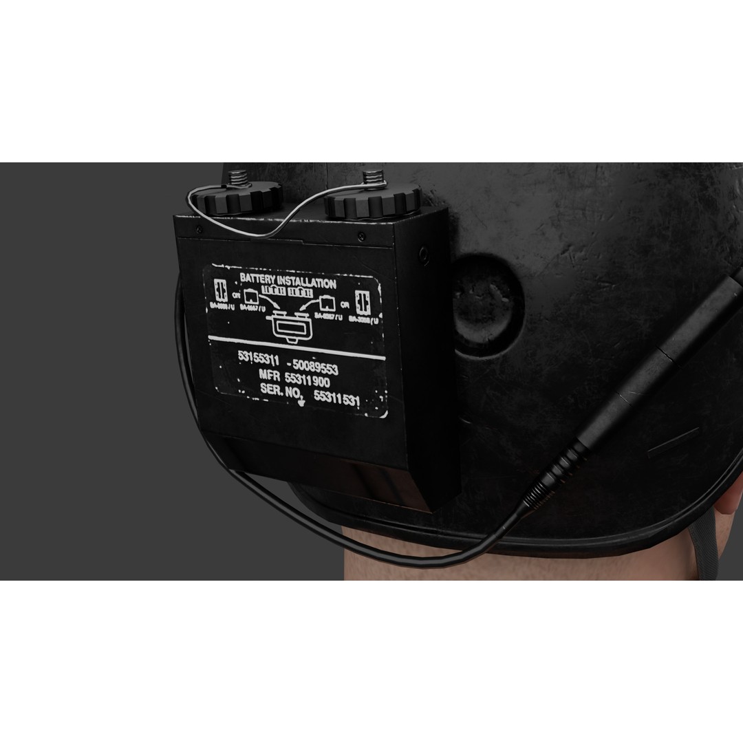 Delta Force Night Vision Helmet 3D Model – Low Poly Game Asset, FBX - View 10
