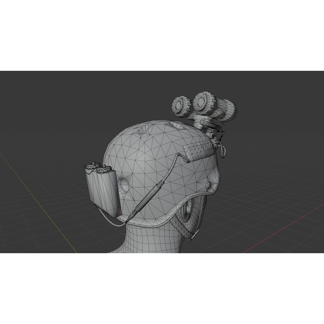 Delta Force Night Vision Helmet 3D Model – Low Poly Game Asset, FBX - View 15