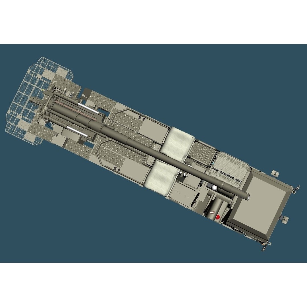 JGSDF Type 19 155mm Wheeled Self-Propelled Howitzer 3D Model – Game-Ready PBR Asset, FBX, OBJ - View 14