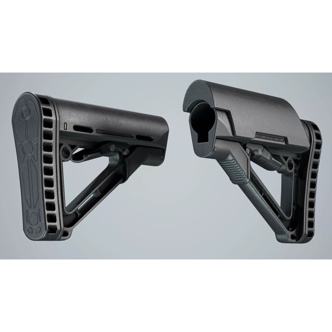 AR15 Stock 3D Model – Low Poly Game-Ready Asset, FBX & OBJ - View 15