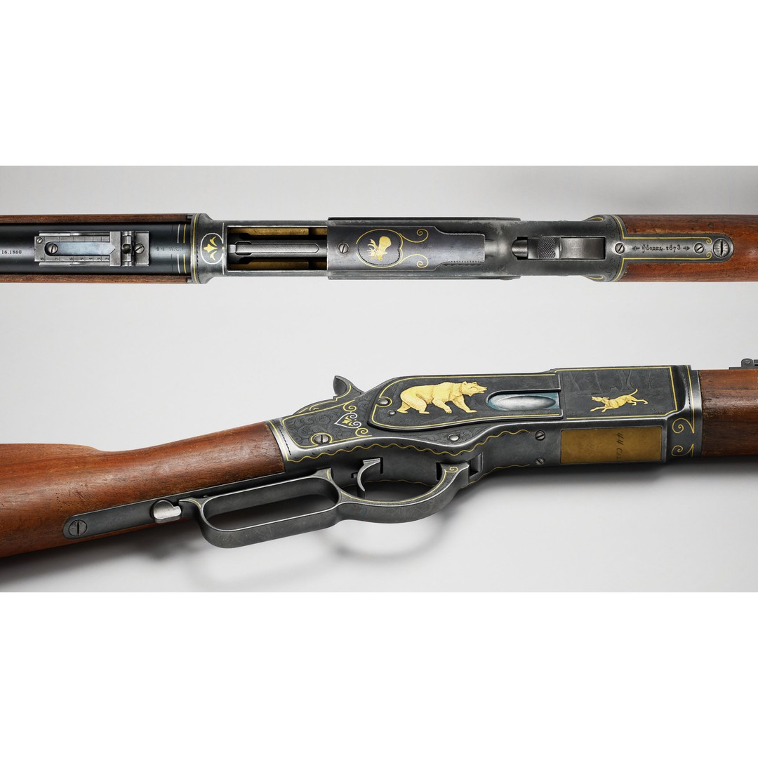 Winchester 1873 Musket 3D Model – Low Poly Game-Ready Asset, FBX - View 10