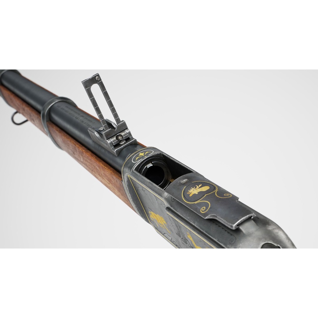Winchester 1873 Musket 3D Model – Low Poly Game-Ready Asset, FBX - View 9