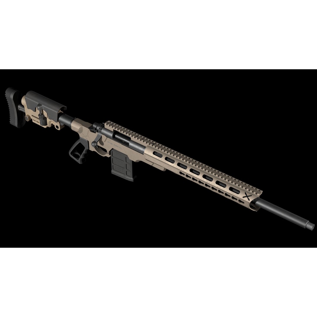 Remington M700 Tactical Sniper Rifle 3D Model – Low-Poly Game Asset, FBX - View 16